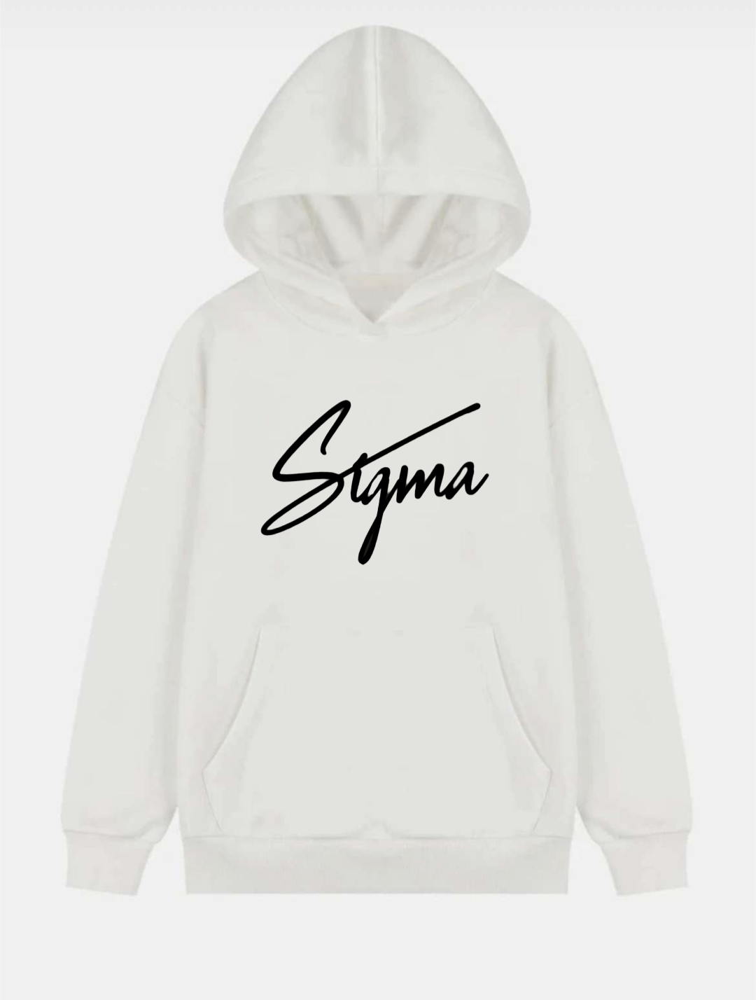 Sigma Signature White Pullover Hoodie