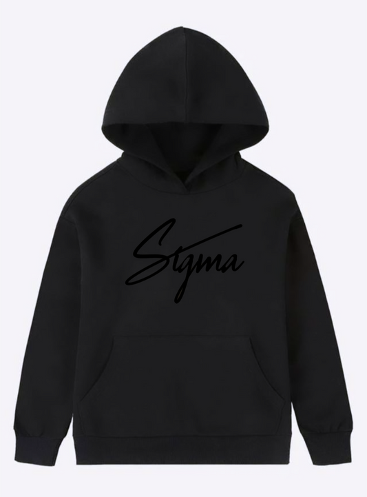 Sigma Signature Double Black Pullover Hoodie